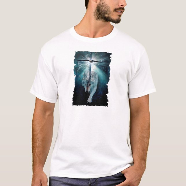 T-shirt WOLF & EAGLE Wildlife Series (Devant)