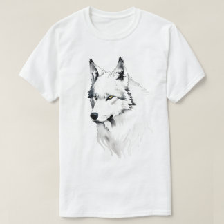T-shirt Wolf en bois