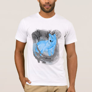 T-shirt Wolf Et La Lune