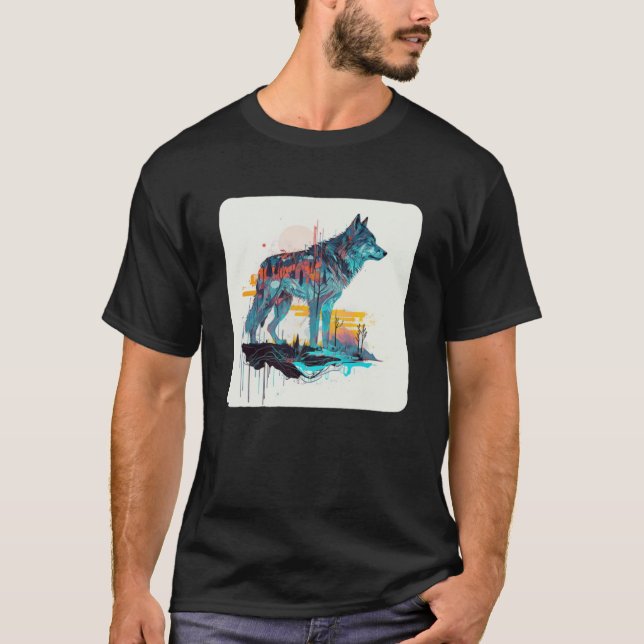 T-shirt Wolf Et Wolves Hommes Femmes Enfants 34 (Devant)