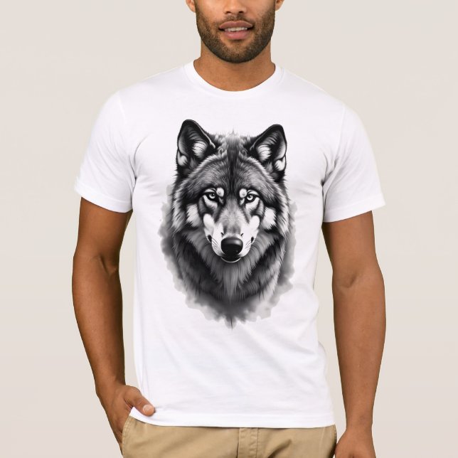 T-shirt Wolf, Fenrir, Göktürk (Devant)