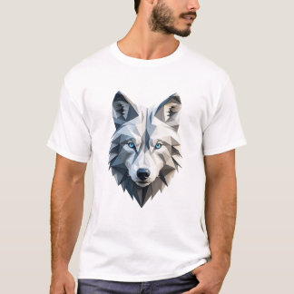 T-shirt Wolf géométrique