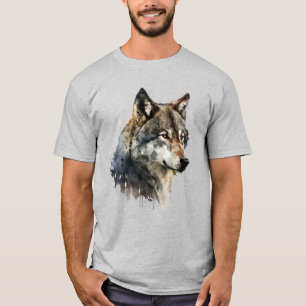 T-shirt Wolf Graphisme Art Animal Wolves Fan Art
