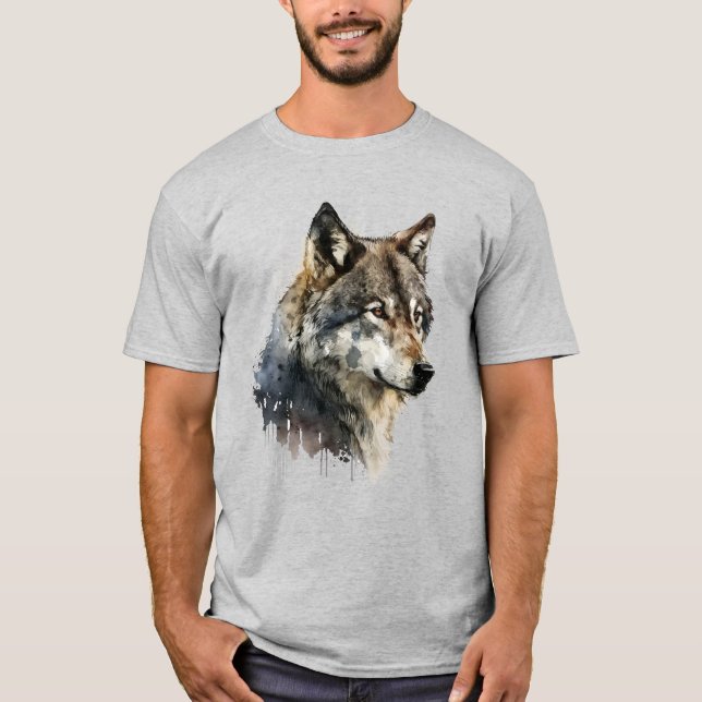 T-shirt Wolf Graphisme Art Animal Wolves Fan Art (Devant)
