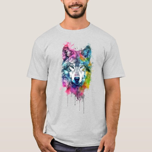 T-shirt Wolf Graphisme Art Animal Wolves Fan Art (Devant)