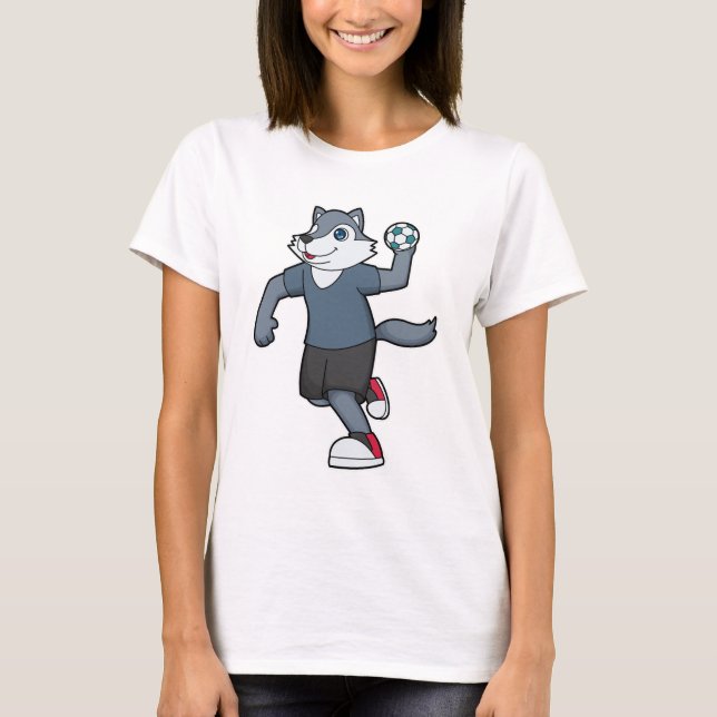 T-shirt Wolf Handball joueur Handball (Devant)