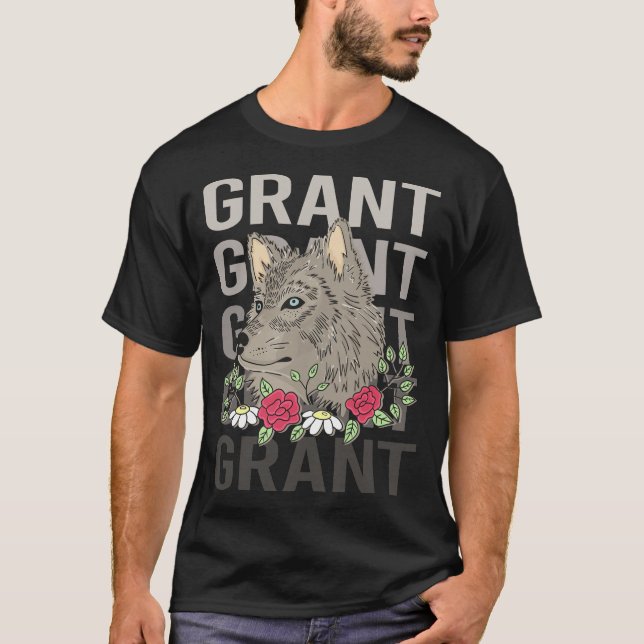 T-shirt Wolf Head - Nom de la subvention (Devant)