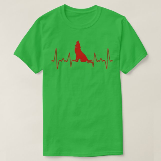 T-shirt Wolf Heartbeat (Design devant)
