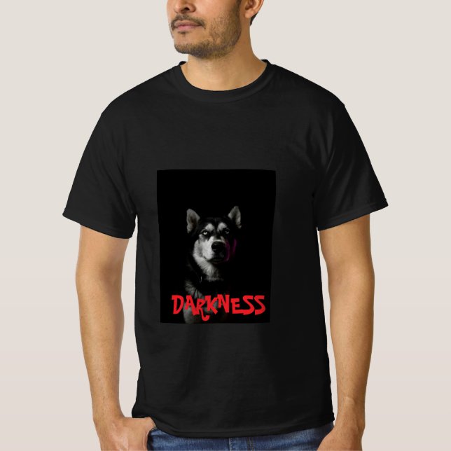 T-shirt Wolf Homme - Feu et vêtement élégant (Devant)