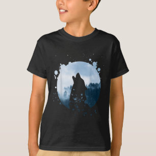 T-shirt Wolf Hommes Silhouette Animal Motif De l'environne