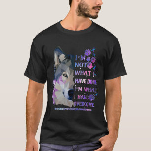 T-shirt Wolf Je ne suis pas ce que j'ai fait Je suis ce qu