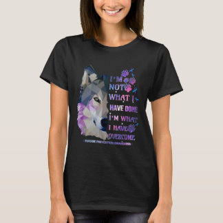 T-shirt Wolf Je ne suis pas ce que j'ai fait Je suis ce qu