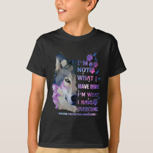 T-shirt Wolf Je ne suis pas ce que j'ai fait Je suis ce qu