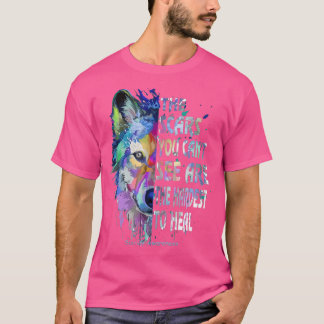 T-shirt Wolf Les cicatrices que vous ne pouvez pas voir so