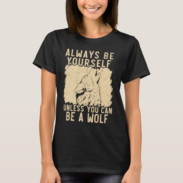 T-shirt Wolf Lover Wolfpack Wolfgang Wildlife Ani (Devant)