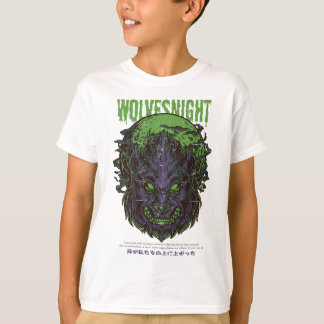 T-shirt Wolf Moon Werewolf Horror Vintage Art