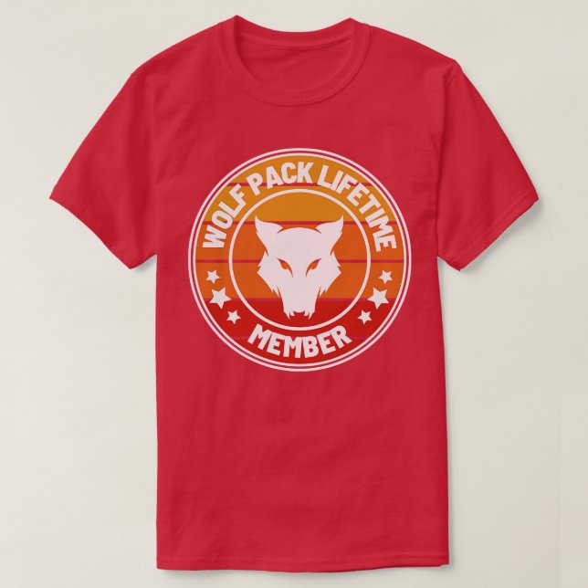T-shirt Wolf Pack Adhésion à vie (Design devant)