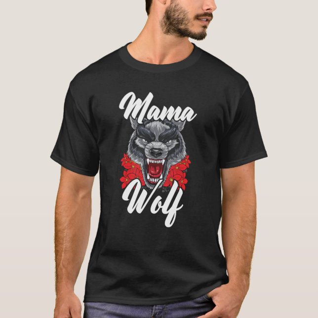 T-shirt Wolf Pack Werewolf Wolfgang Animaux sauvages Mama  (Devant)