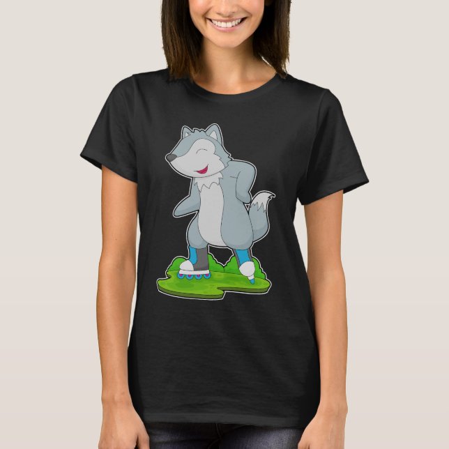 T-shirt Wolf Patinage en ligne Patins à rouleaux (Devant)