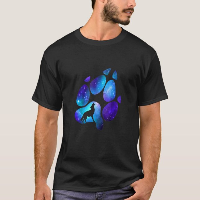 T-shirt Wolf Paw Galaxy (Devant)