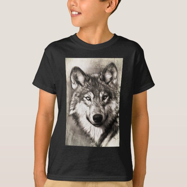 T-shirt Wolf Photographie Art Spirit Guide Amour animal (Devant)