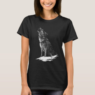 T-shirt Wolf Poster de animal Wolf Animal Motif Wolf