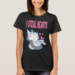 T-shirt Wolf Rabbit Bunny Couple Amour Saint Valentin