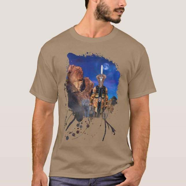 T-shirt Wolf Spirit QUAND LES ROCHERS POUVAIENT PARLER (Devant)
