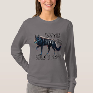 T-shirt Wolf Spirit : Sauvage et libre