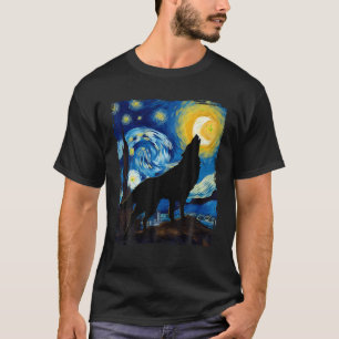 T-shirt Wolf Starry Chemise De Nuit Chemises Wolf Pour Hom