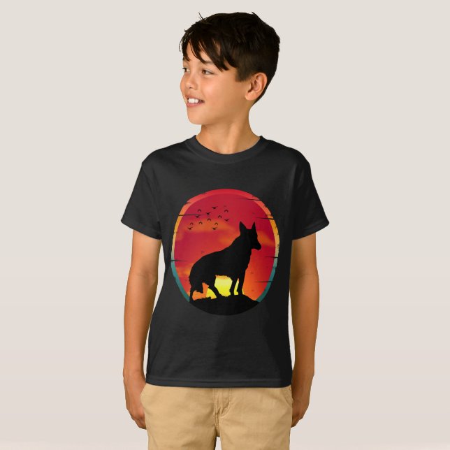 T-Shirt Wolf  Vintage Sunset (Devant entier)