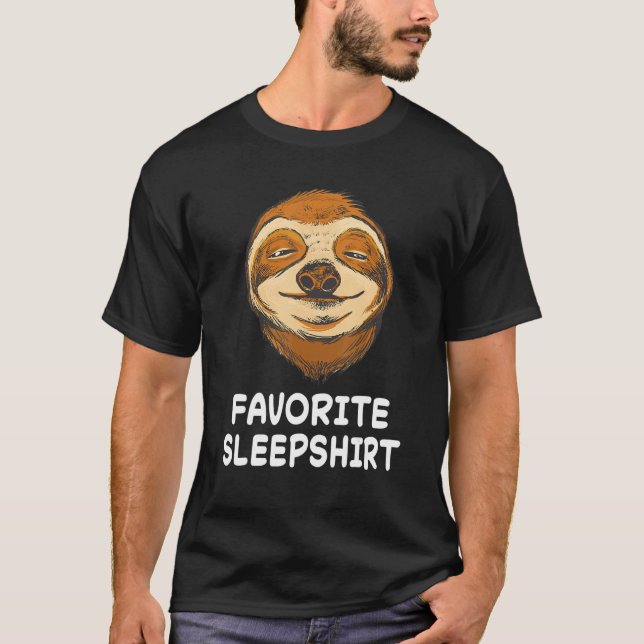 T-shirt Wolf Wolf Nap Dormir Pyjama Pyjama Nigh (Devant)