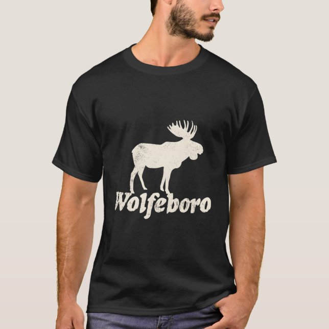 T-shirt Wolfeboro Nh Vacances Moose Produit (Devant)