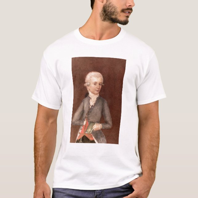 T-shirt Wolfgang Amadeus Mozart, c.1780 (Devant)