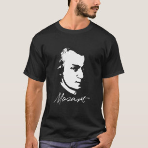 T-shirt Wolfgang Amadeus Mozart Portrait Compose classique