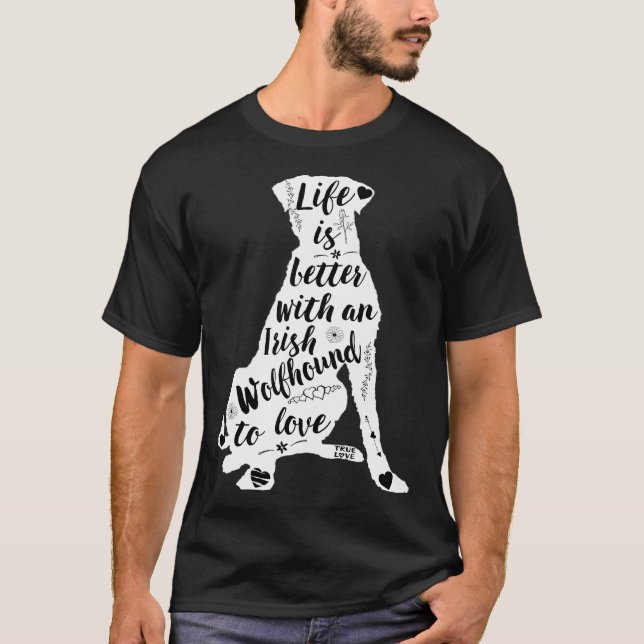 T-shirt Wolfhound irlandais (Devant)
