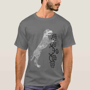 T-shirt Wolfhound irlandais céleste