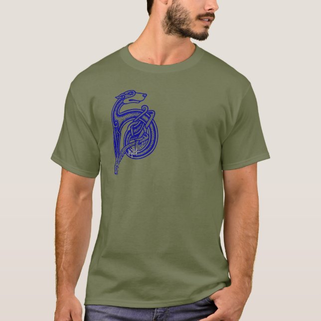 T-shirt Wolfhound irlandais du noeud celtique (Devant)