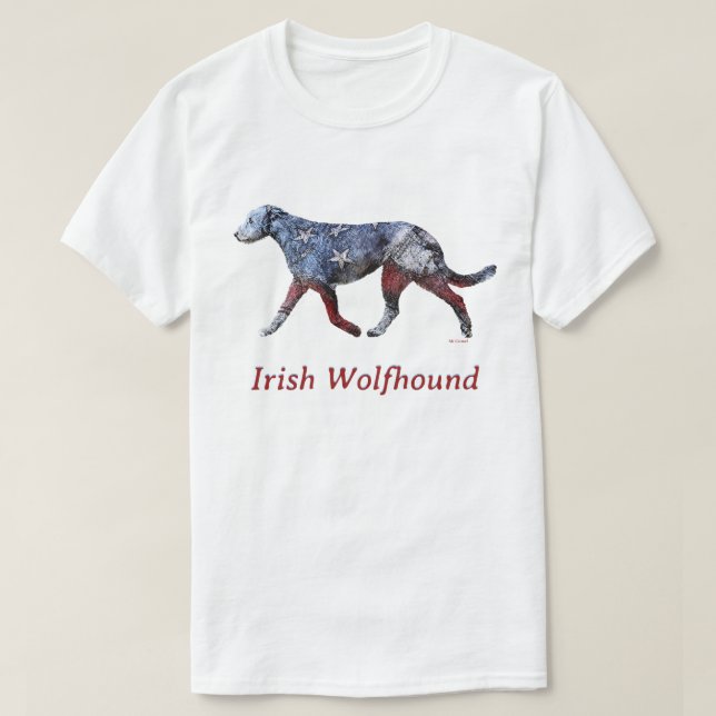 T-shirt Wolfhound irlandais patriote (Design devant)
