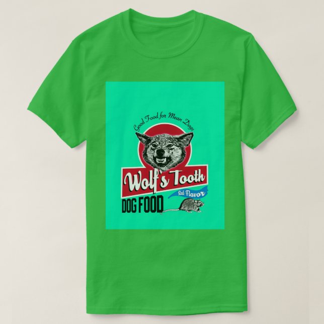T-shirt Wolfs Tooth Dog Graphisme alimentaire  (Design devant)
