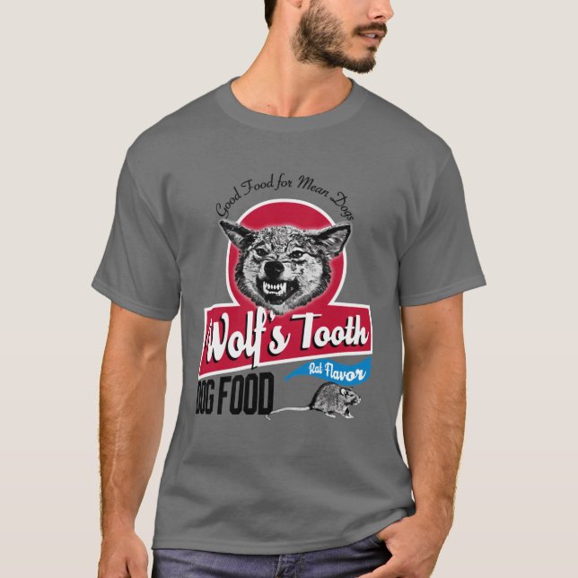 T-shirt Wolfsooth Dog Food family funny (Devant)