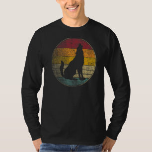 T-shirt Wolves Wolf Gif Retro Style Vintage les années 70 