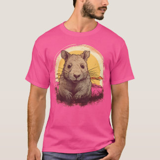 T-shirt Wombat Australian farci Wombat Animal Marsupials