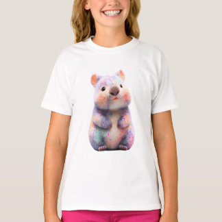 T-shirt Wombat Enfants Pastel Doux