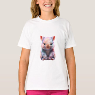 T-shirt Wombat Enfants Pastel Étincelant
