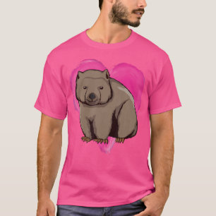 T-shirt Wombat Heart Australia Love Lover Wombats