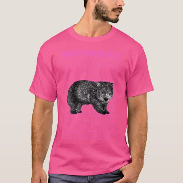 T-shirt Wombat Pastel (Devant)