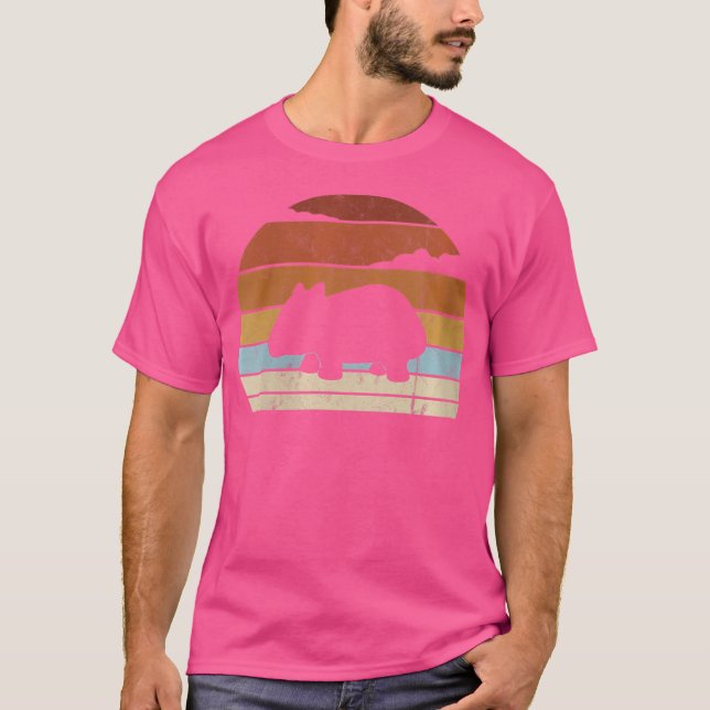 T-shirt Wombat Silhouette de Wo 8Os (Devant)