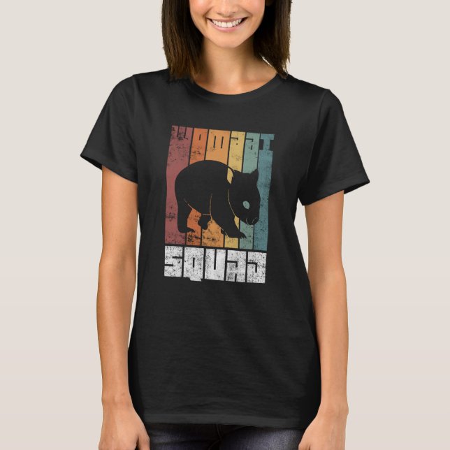 T-shirt Wombat Squad Cute Australian Wildlife Rodent Anima (Devant)
