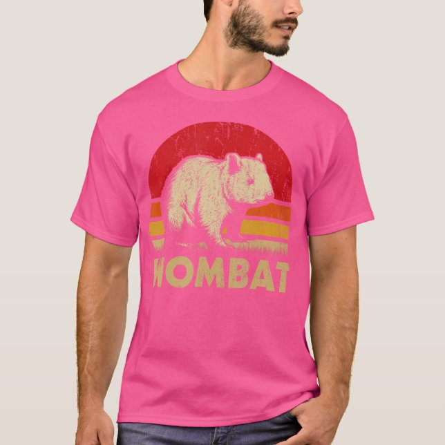 T-shirt Wombat Sunset Wombat Lovers (Devant)